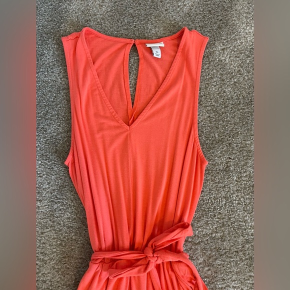 A.N.D. High Low Sundress in Tangerine - Picture 2 of 3